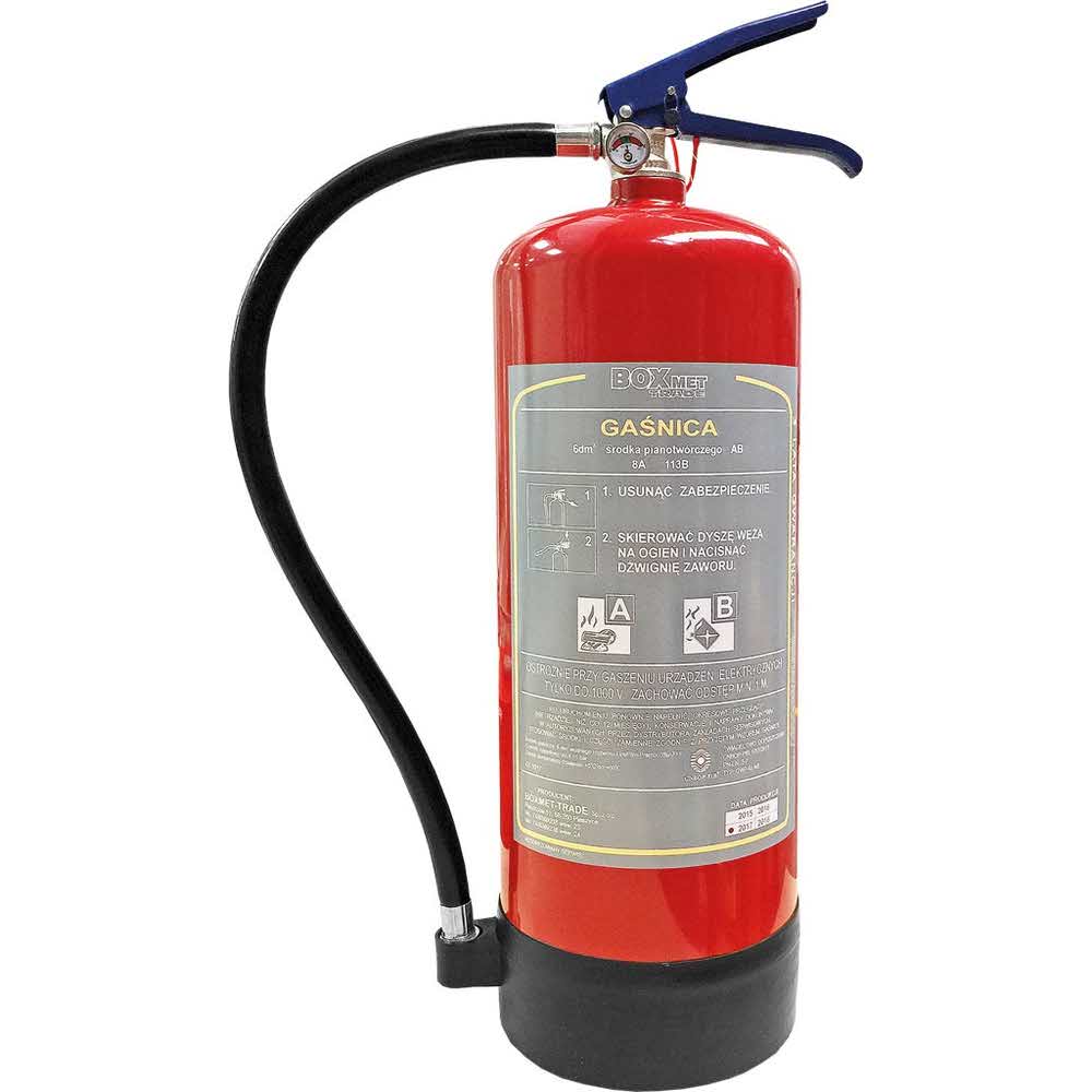 artykuły BHP 2 alibiuro.pl GAŚNICA PIANOWA 6 KG BX GWP 6XAB 52
