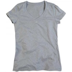 artykuły BHP 2 alibiuro.pl T SHIRT DAMSKI V NECK SST9910_GYHS 90