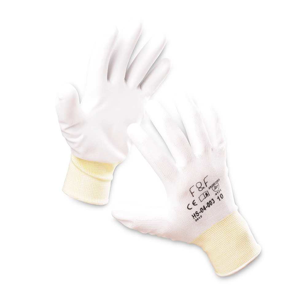 artykuły BHP 4 alibiuro.pl Rękawice ekon. Resistance W HS 04 003 montażowe poliester poliuretan rozm. 8 białe 79