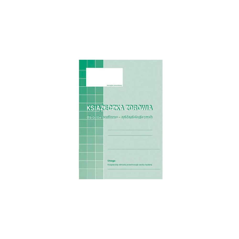 artykuły biurowe 1 alibiuro.pl Książeczka zdrowia do celów sanitarno epidemiologicznych A6 offset 8 k MIP 530 5 4