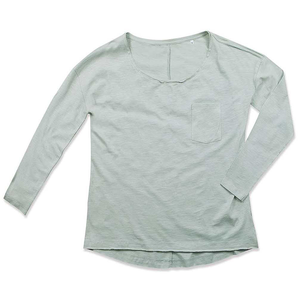 artykuły biurowe 2 alibiuro.pl T SHIRT DAMSKI Z DŁUGIM RĘKAWEM SST9560_PGYS 81