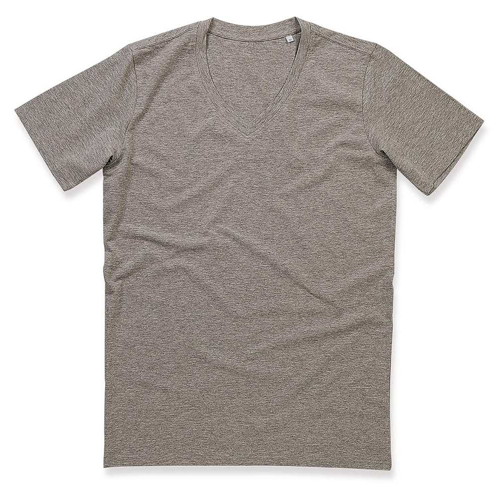 artykuły biurowe 2 alibiuro.pl T SHIRT MĘSKI V NECK Z GŁĘBOKIM DEKOLTEM SST9690_GYHM 69