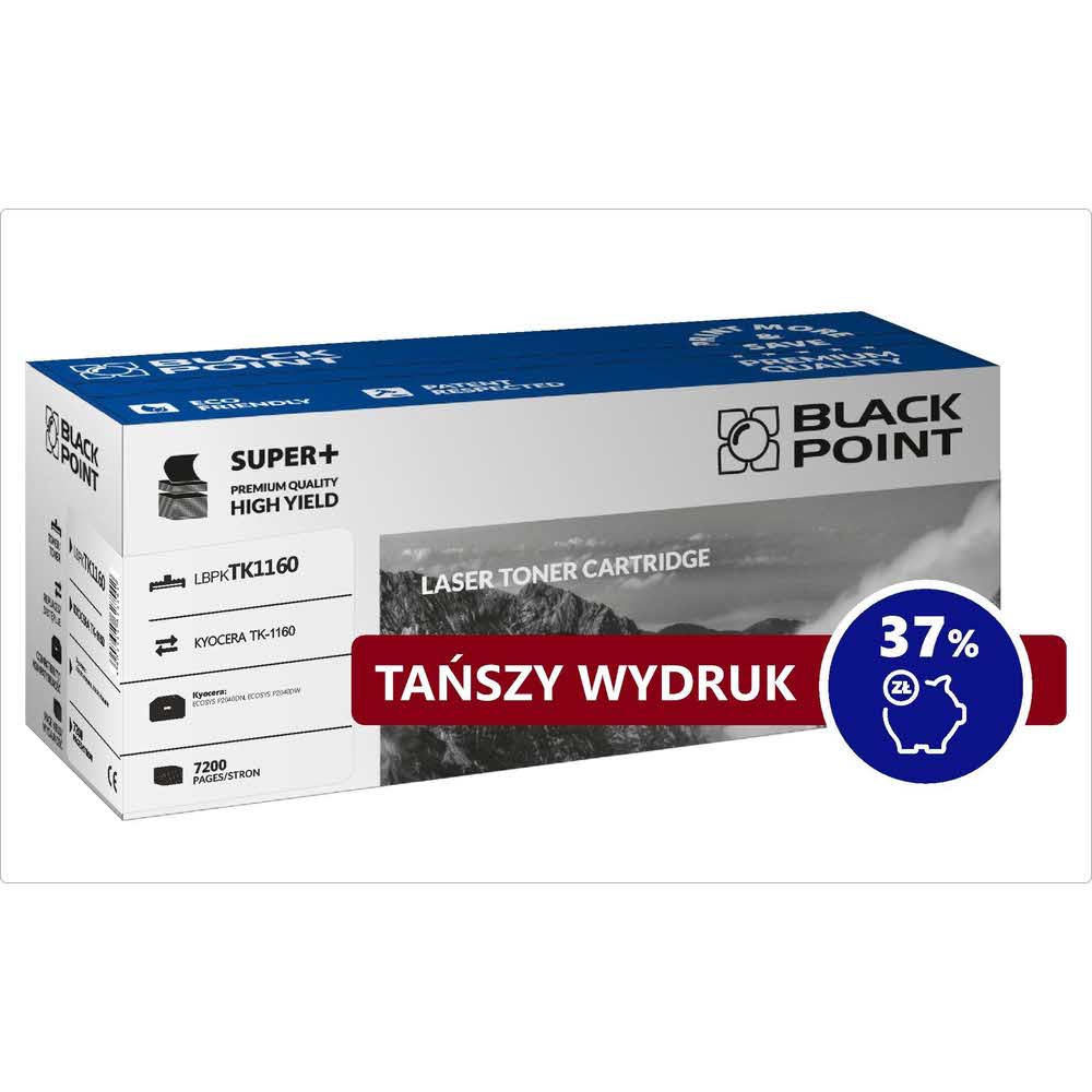 artykuły biurowe 3 alibiuro.pl LBPKTK1160 Toner BP S TK 1160 BlackPoint LBPKTK1160 BLKYOTK1160BCBW 45