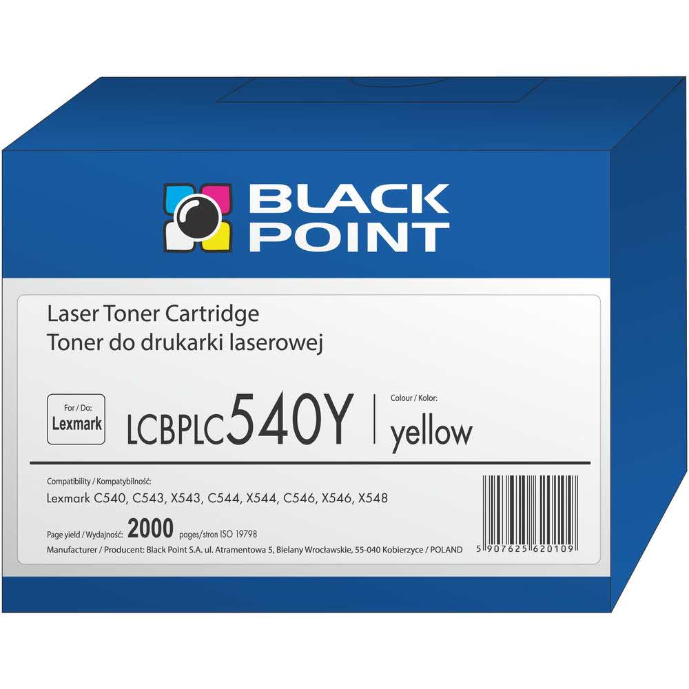 artykuły biurowe 3 alibiuro.pl LCBPLC540Y Toner BP Lex C540H1YG BlackPoint LCBPLC540Y BLLOPC540BYBW 49