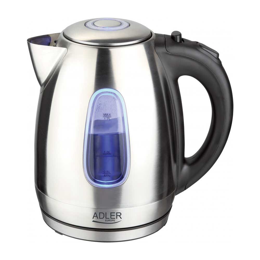 artykuły biurowe 4 alibiuro.pl Czajnik elektryczny ADLER AD 1223 1 7L metalowy srebrny 82