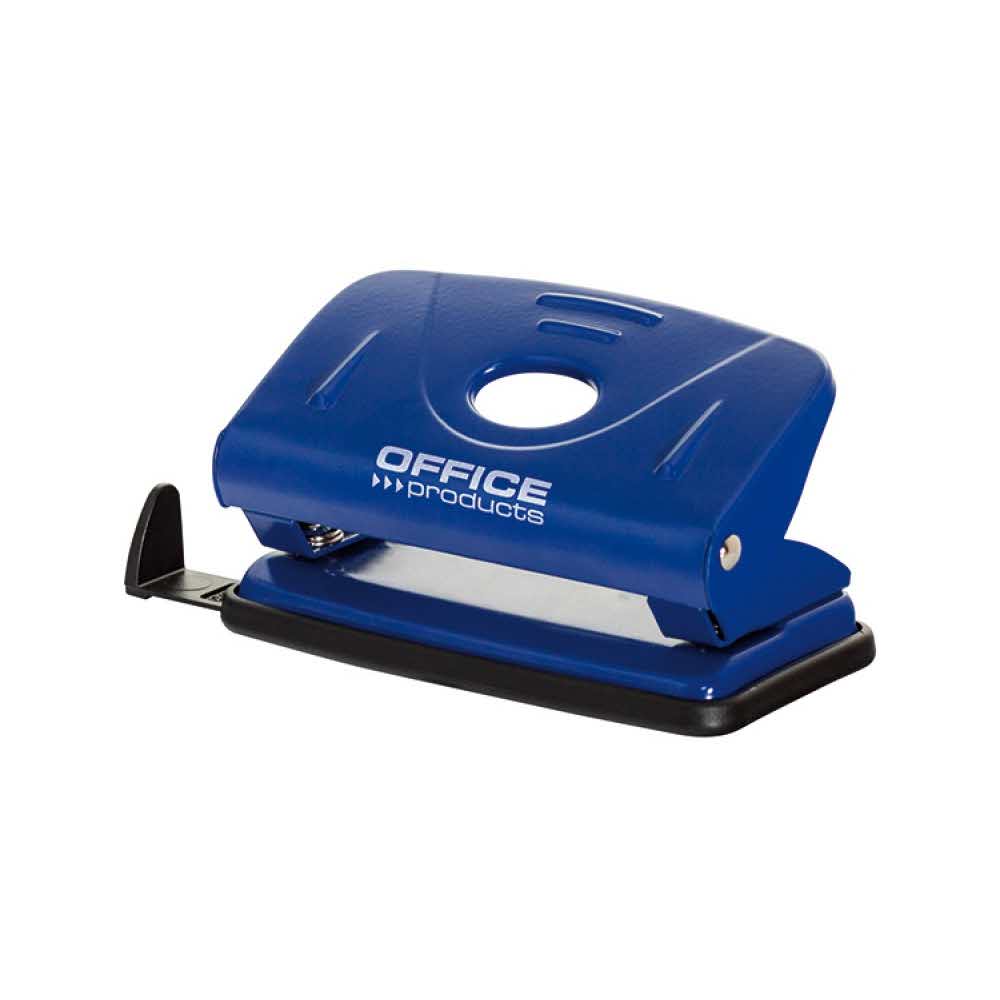 artykuły biurowe 4 alibiuro.pl Dziurkacz OFFICE PRODUCTS dziurkuje do 12 kartek metal niebieski 4