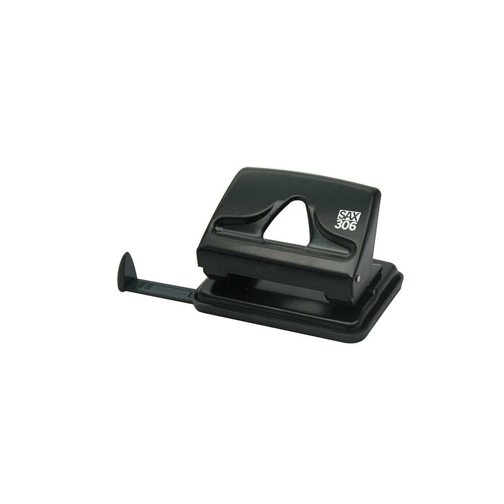 artykuły biurowe 4 alibiuro.pl Dziurkacz SAX306 dziurkuje do 20 kartek czarny 95