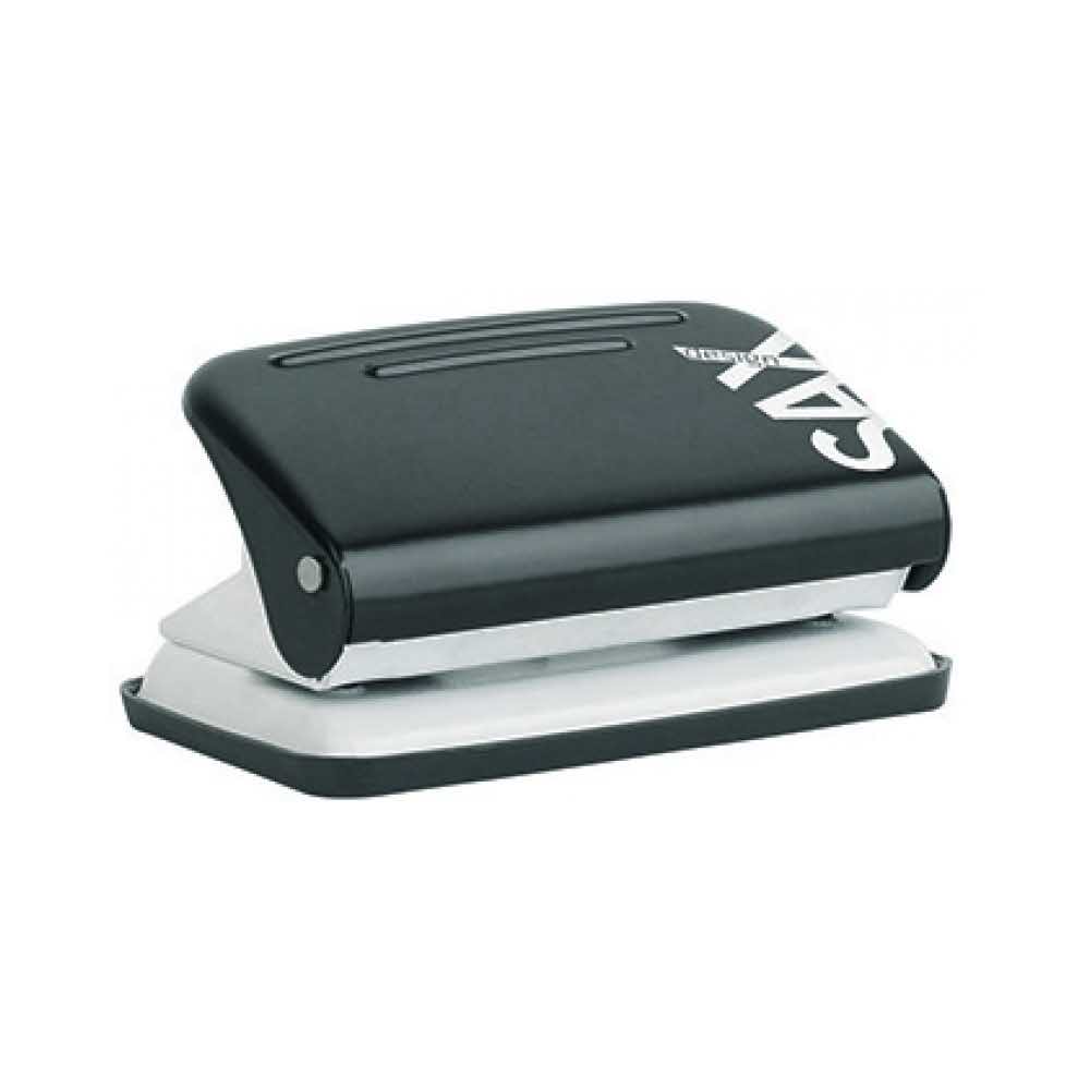 artykuły biurowe 4 alibiuro.pl Dziurkacz SAXDesign 218 paperbox dziurkuje do 12 kartek czarny 95