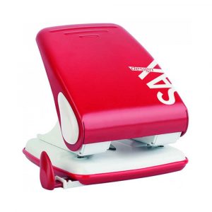 artykuły biurowe 4 alibiuro.pl Dziurkacz SAXDesign 518 paperbox dziurkuje do 40 kartek czerwony 8