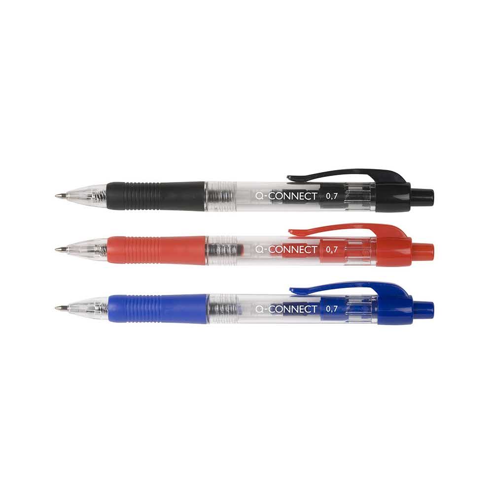 artykuły biurowe 4 alibiuro.pl Długopis automatyczny Q CONNECT 1 0mm niebieski 79