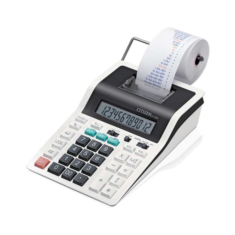 artykuły biurowe 4 alibiuro.pl Kalkulator drukujący CITIZEN CX 32N 12 cyfrowy 226x147mm czarno biały 31