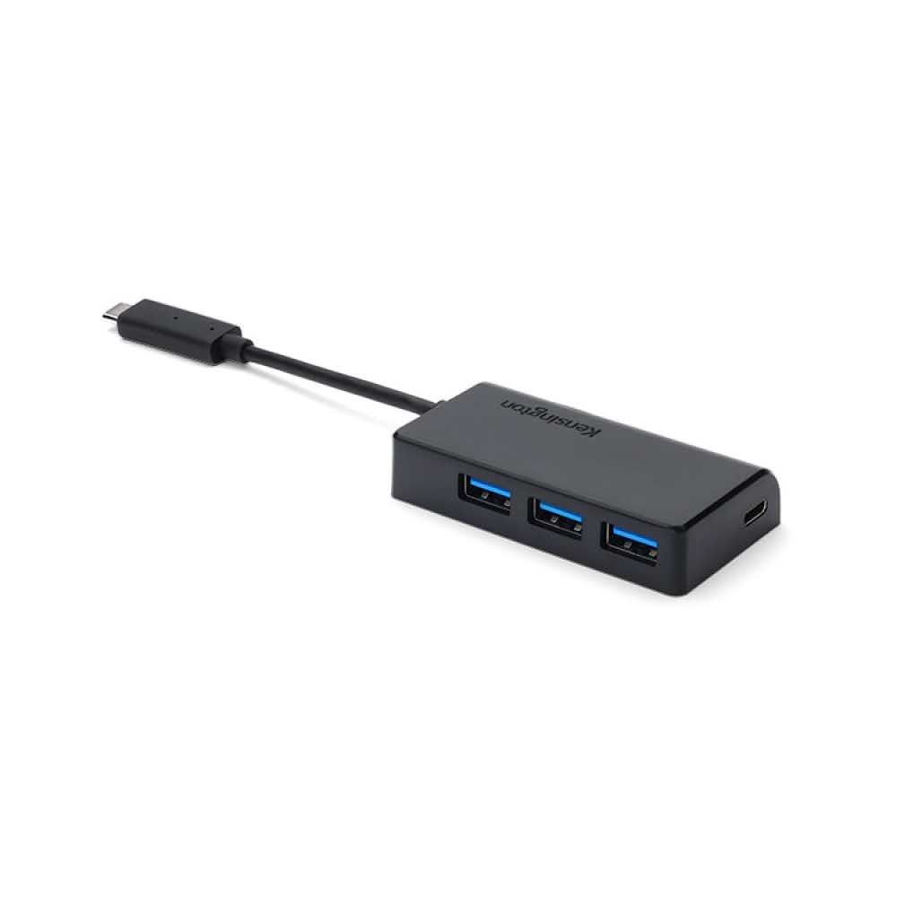 artykuły biurowe 4 alibiuro.pl Koncentrator KENSINGTON USB C CH1000 4 portowy czarny 66