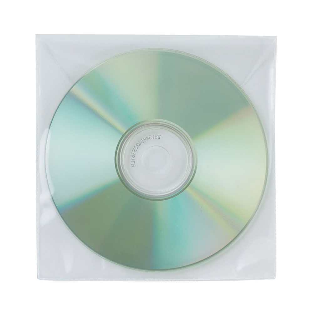 artykuły biurowe 4 alibiuro.pl Koperty na płyty CD DVD Q CONNECT 50szt. transparentny 31