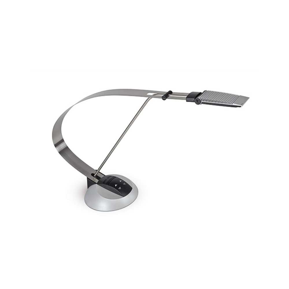 artykuły biurowe 4 alibiuro.pl Lampka LED designerska MAULprimus Colour Vario 10W ze ściemniaczem srebrna 73