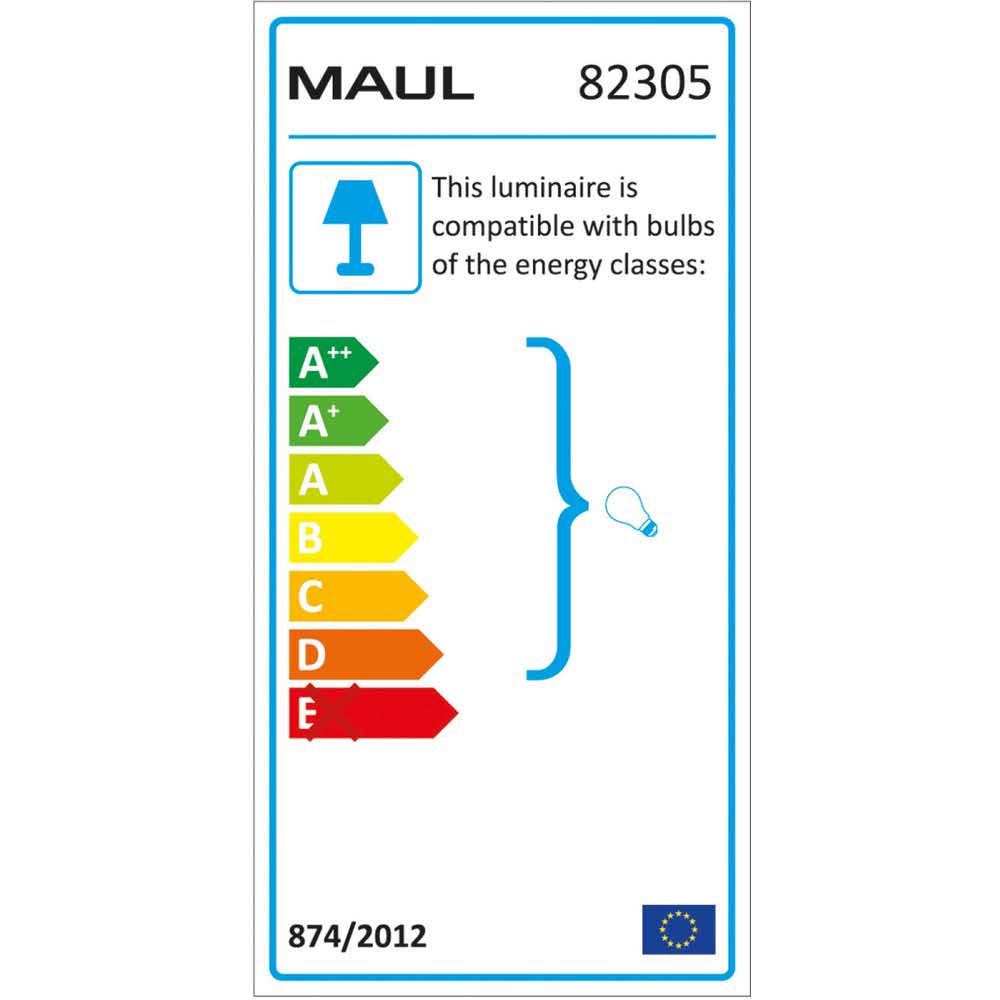 artykuły biurowe 4 alibiuro.pl Lampka energooszczędna na biurko MAULstudy bez żarówki mocowana zaciskiem srebrna 6