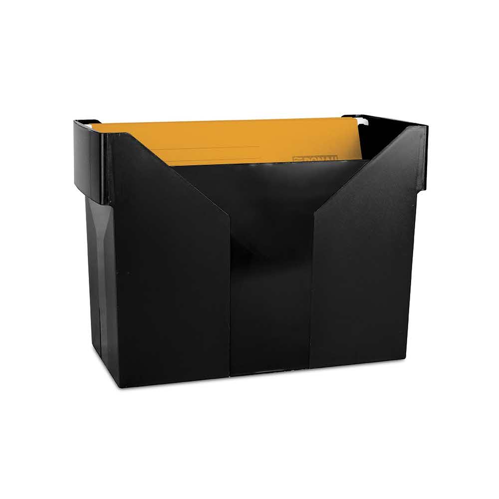 artykuły biurowe 4 alibiuro.pl Mini archiwum DONAU z 5 teczkami plastikowe czarne 29