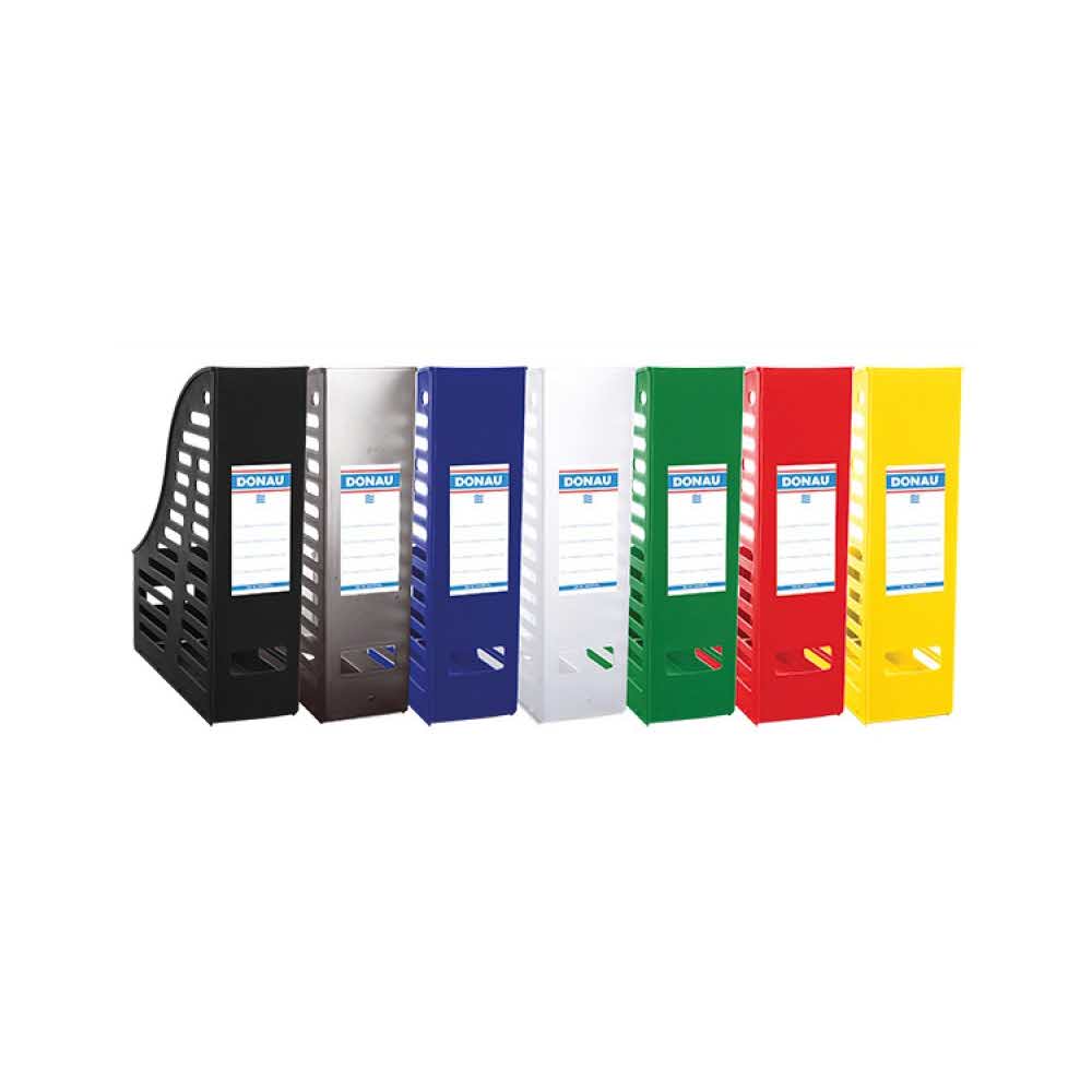 artykuły biurowe 4 alibiuro.pl Pojemnik ażurowy na dokumenty DONAU PP A4 składany dymny 75