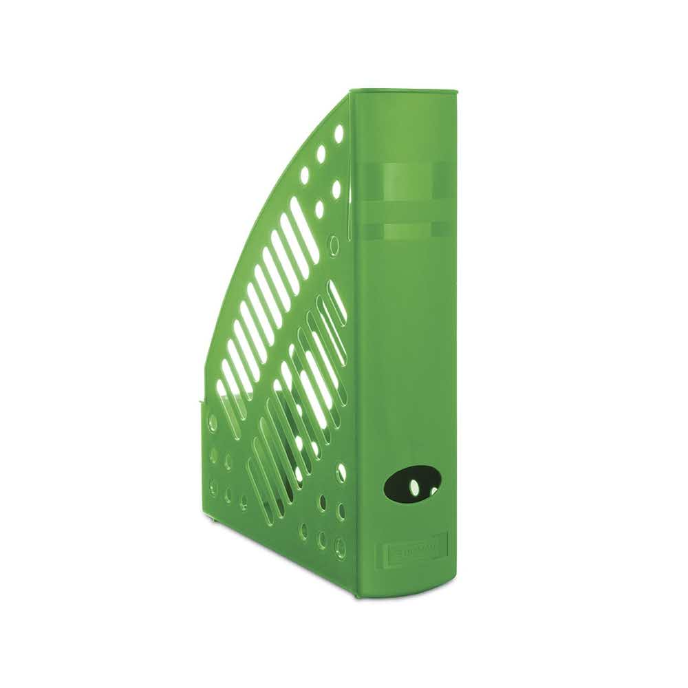 artykuły biurowe 4 alibiuro.pl Pojemnik na dokumenty ażurowy DONAU polistyren A4 zielony 70