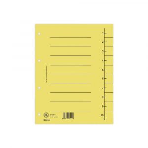 artykuły biurowe 4 alibiuro.pl Przekładka DONAU karton A4 235x300mm 1 10 1 karta żółta 22