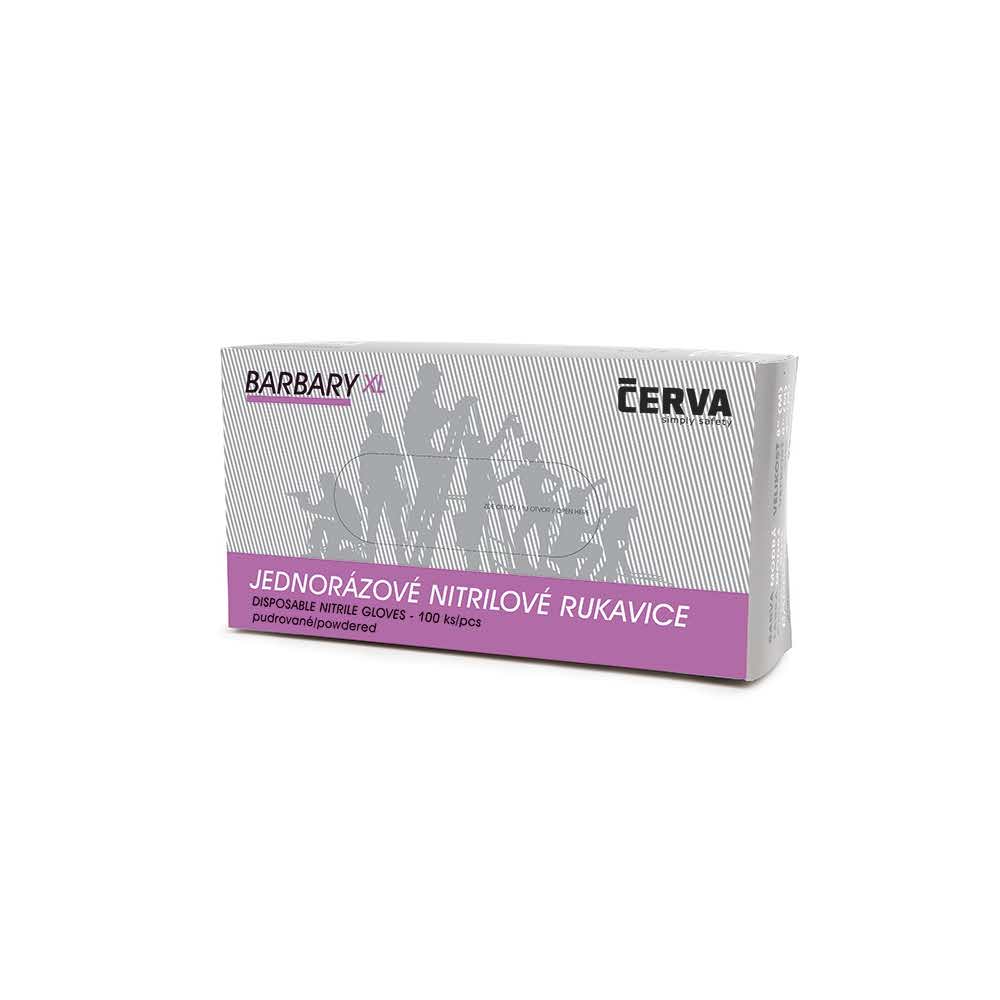 artykuły biurowe 4 alibiuro.pl Rękawice Barbary jednorazowe nitryl pudr. rozm. 8 niebieskie 100szt. 99