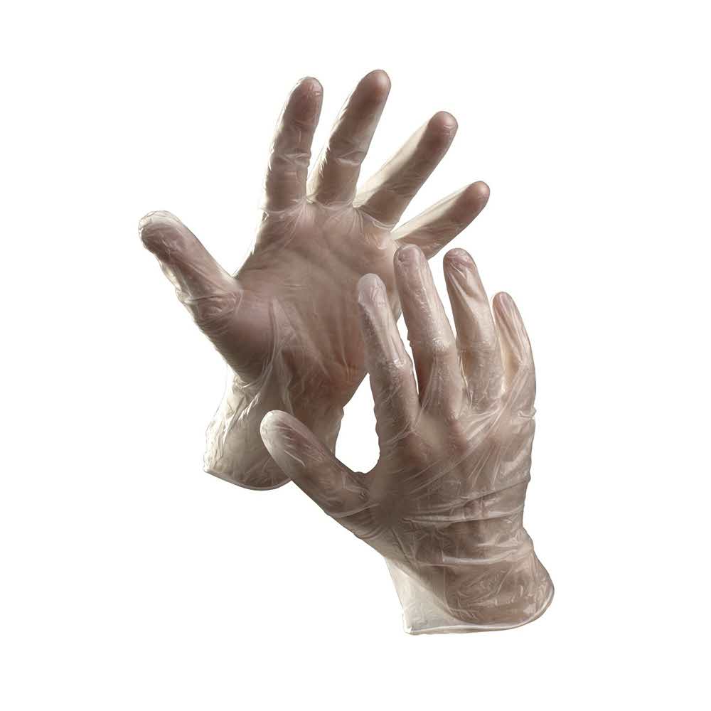 artykuły biurowe 4 alibiuro.pl Rękawice Rail jednorazowe winyl pudr. rozm. 10 przeźroczyste 100szt. 20