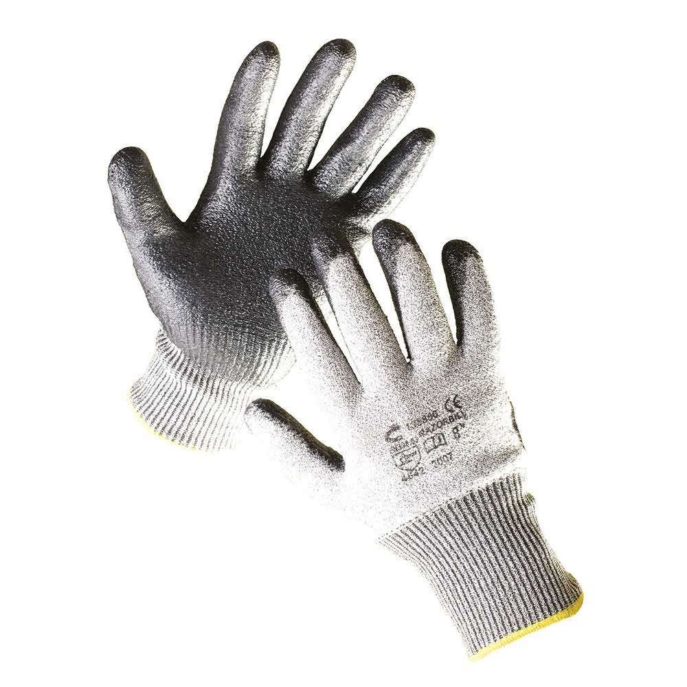 artykuły biurowe 4 alibiuro.pl Rękawice Razorbill montażowe wł. szklane nylon spandex nitryl rozm. 10 srebrne 46