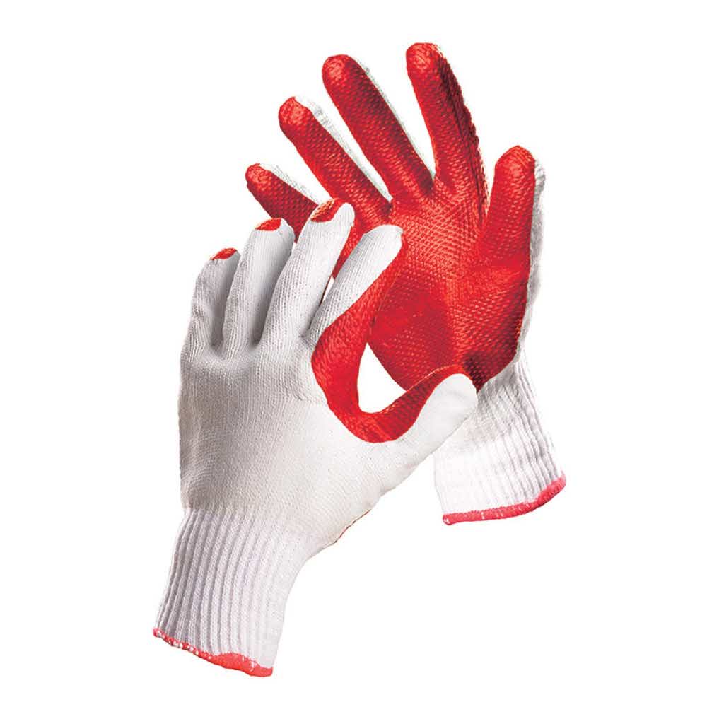 artykuły biurowe 4 alibiuro.pl Rękawice ekon. Brick HS 04 007 montażowe rozm. 10 biało czerwone 10