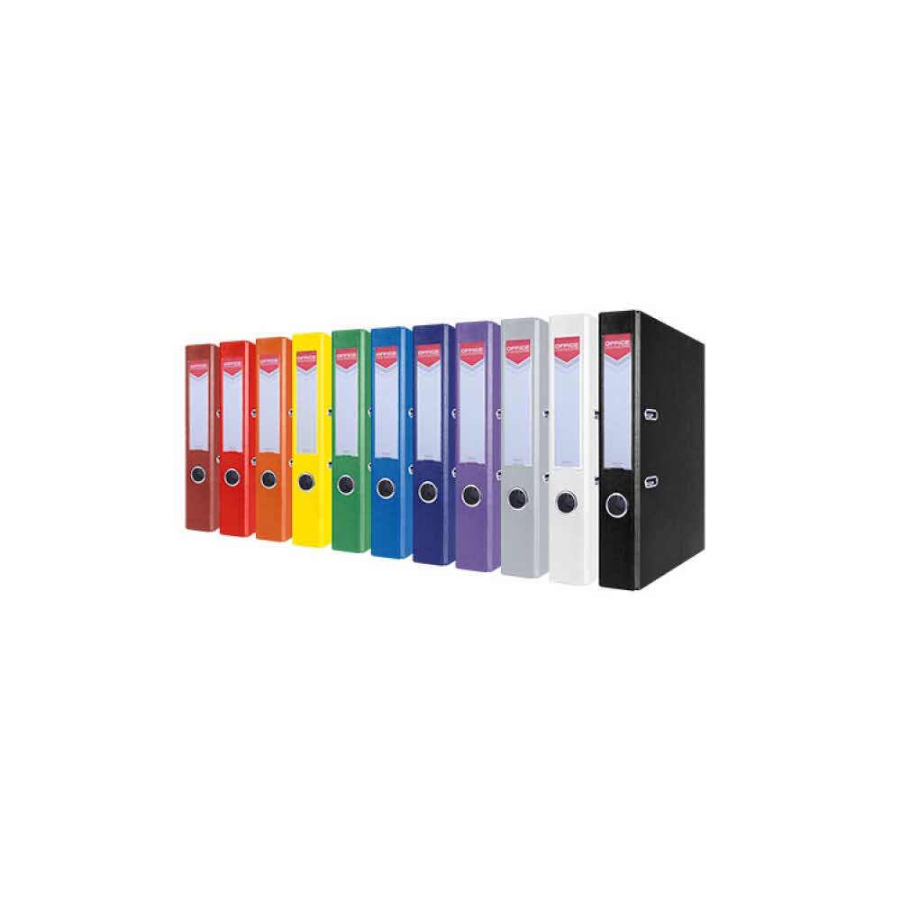 artykuły biurowe 4 alibiuro.pl Segregator OFFICE PRODUCTS Officer PP A4 55mm szary 89