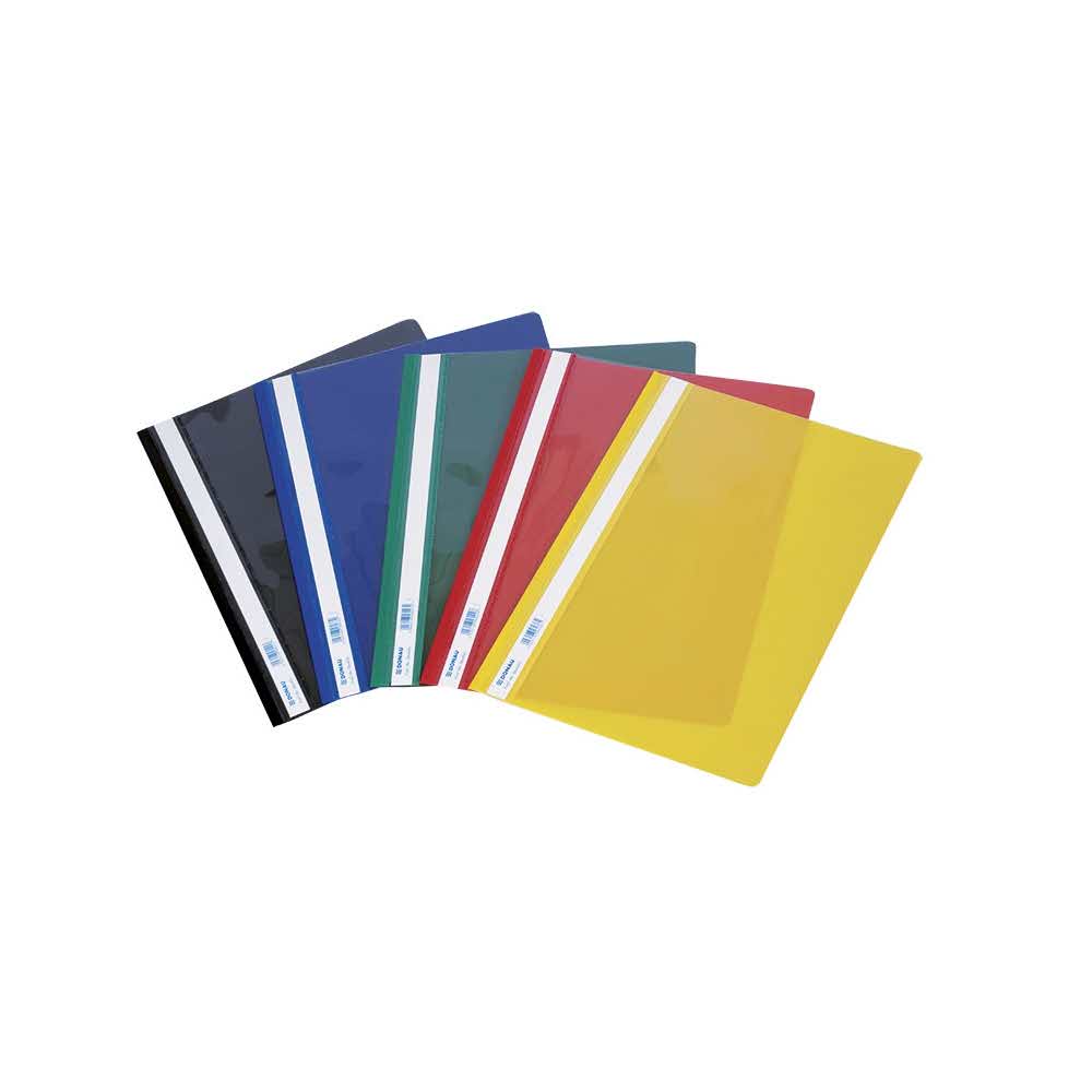 artykuły biurowe 4 alibiuro.pl Skoroszyt DONAU PVC A4 twardy 150 160mikr. żółty 37