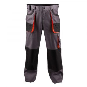 artykuły biurowe 4 alibiuro.pl Spodnie ekon. Chris BE 01 003 bawełna poliester rozm. 52 szaro pomarańczowe 76