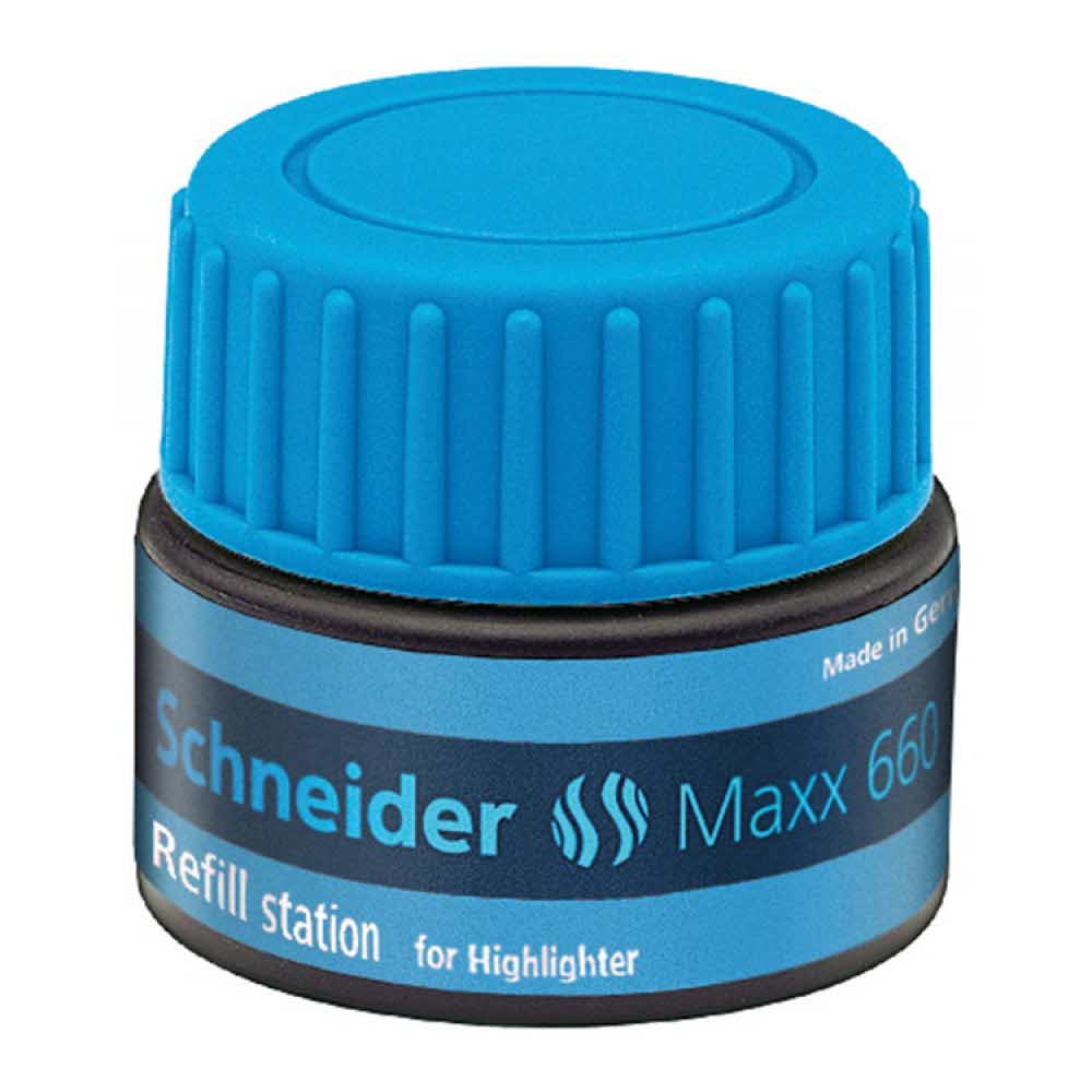 artykuły biurowe 4 alibiuro.pl Stacja uzupełniająca SCHNEIDER Maxx 660 30 ml niebieski 85