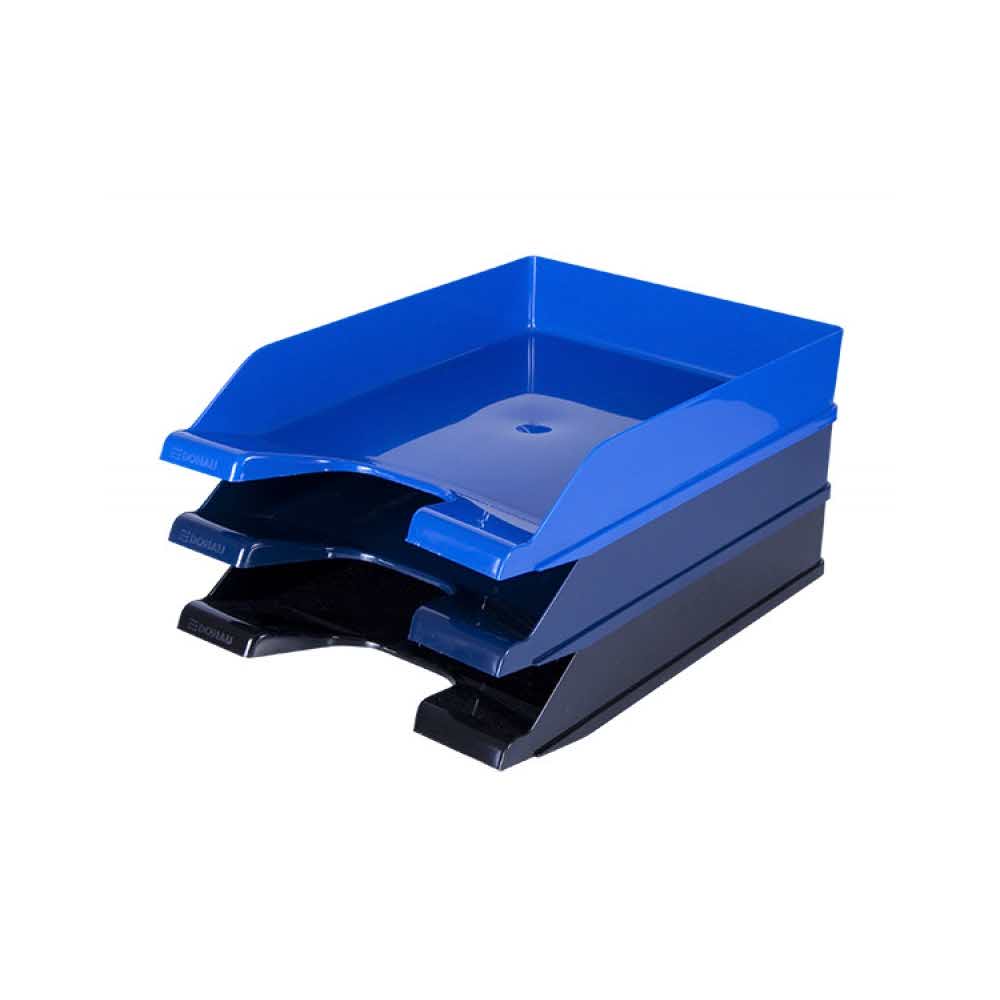 artykuły biurowe 4 alibiuro.pl Szufladka na biurko DONAU polistyren PP A4 standard granatowa 85