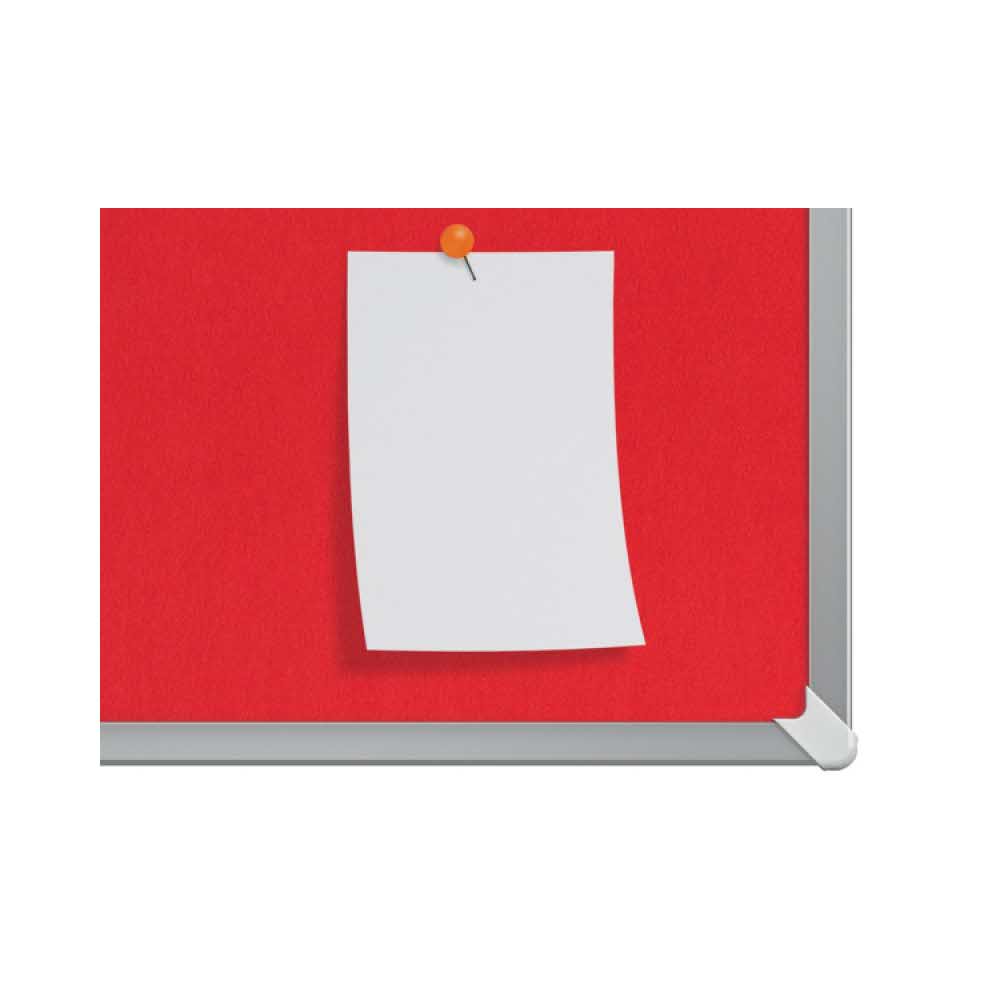 artykuły biurowe 4 alibiuro.pl Tablica filcowa NOBO 90x51cm panoramiczna 40 Inch czerwona 97