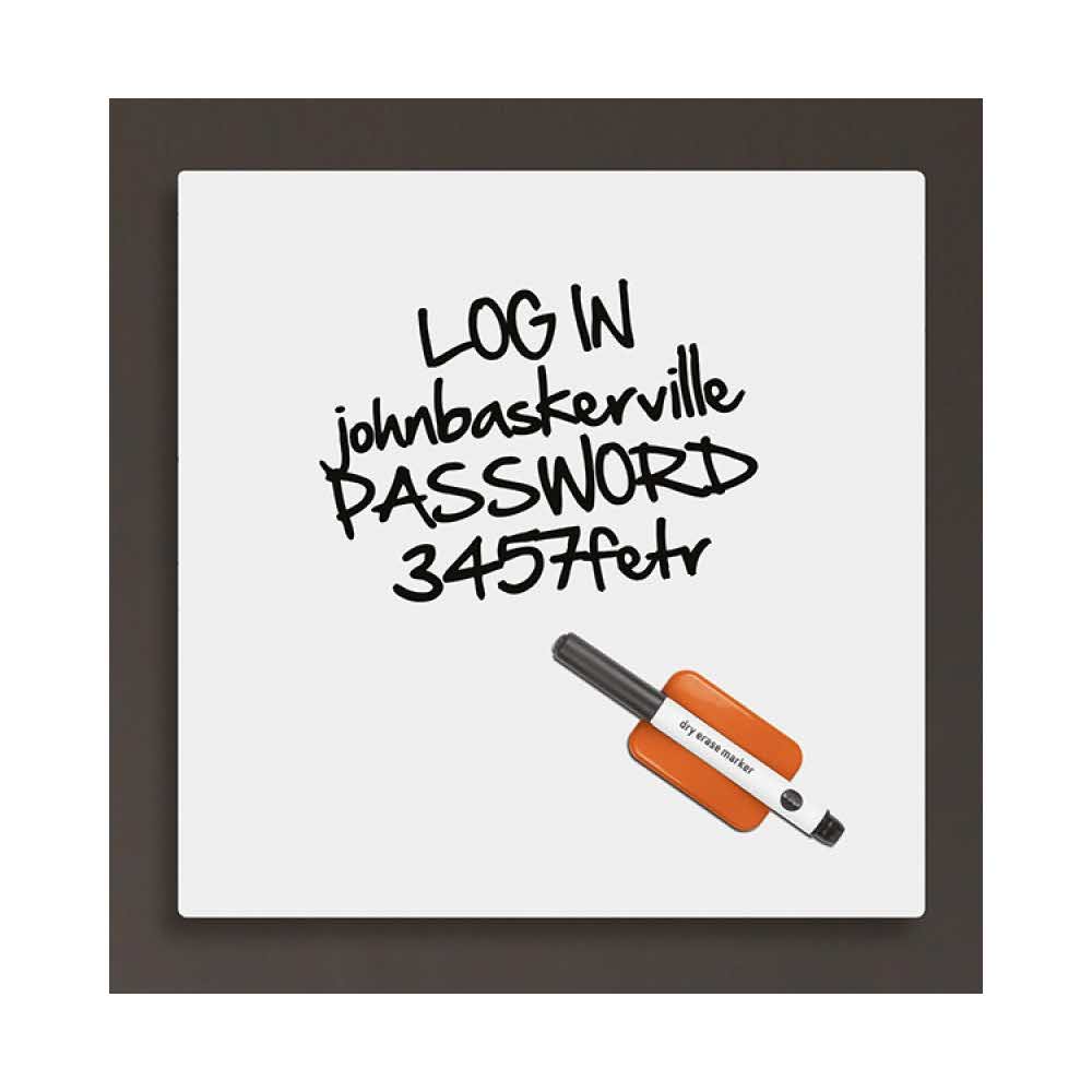 artykuły biurowe 4 alibiuro.pl Tablica suchoś. magn. BI OFFICE 38x38cm szklana biała 26