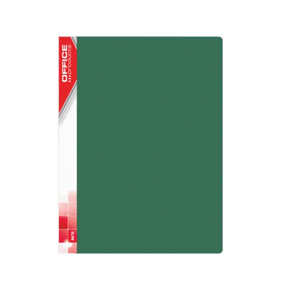 artykuły biurowe 4 alibiuro.pl Teczka ofertowa OFFICE PRODUCTS PP A4 520mikr. 10 koszulek zielona 57