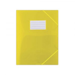 artykuły biurowe 4 alibiuro.pl Teczka z gumką DONAU PP A4 480mikr. 3 skrz. półtransparentna żółta 27