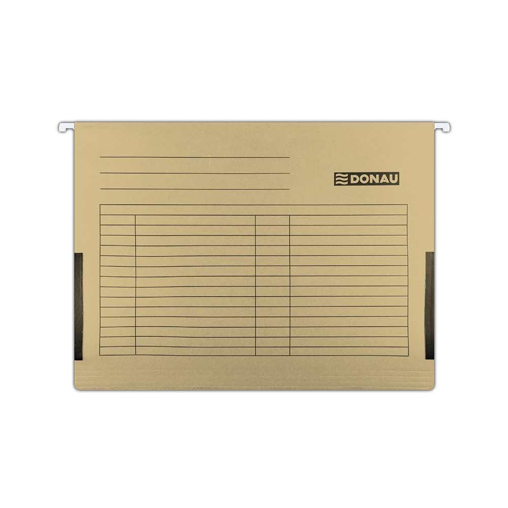 artykuły biurowe 4 alibiuro.pl Teczka zawieszkowa DONAU z boczkami A4 230gsm brązowa 61