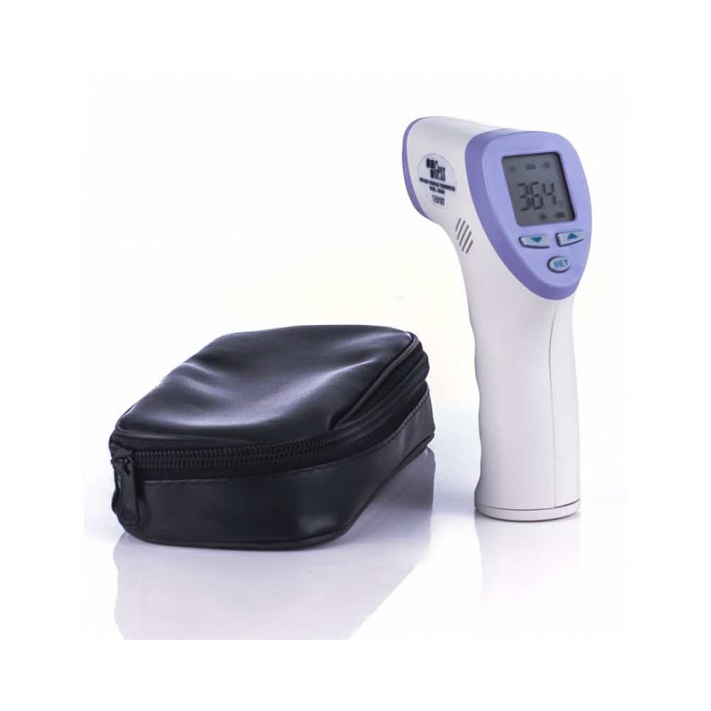 artykuły biurowe 4 alibiuro.pl Termometr bezdotykowy GESS BK8005 na podczerwień 60x60x180mm biały 94