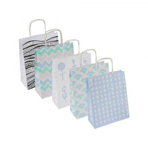 artykuły biurowe 4 alibiuro.pl Torebka na prezenty OFFICE PRODUCTS papierowa 18x8x22 5cm jednolita pastelowa mix wzorów 10