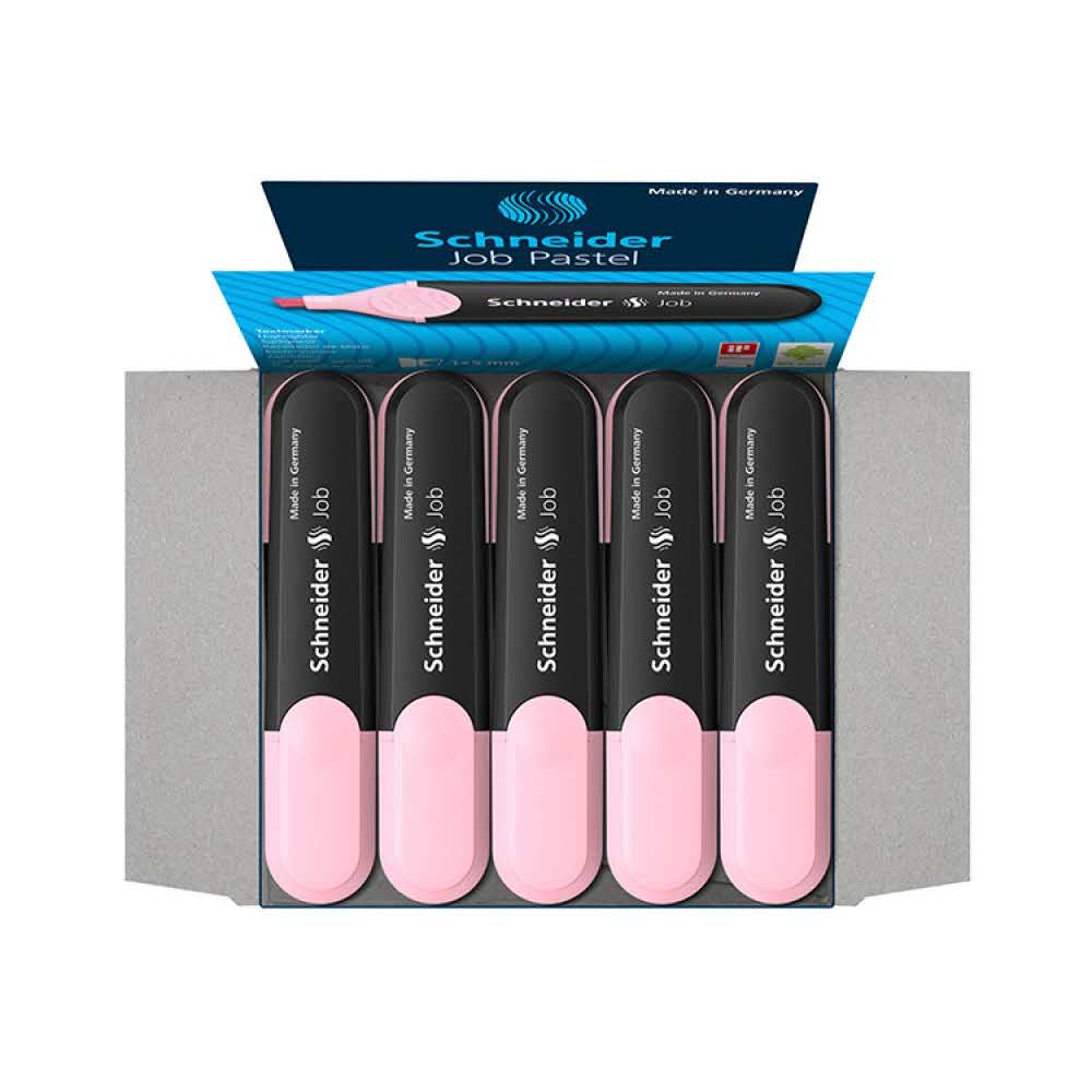 artykuły biurowe 4 alibiuro.pl Zakreślacz SCHNEIDER Job Pastel 1 5mm jasnoróżowy 42