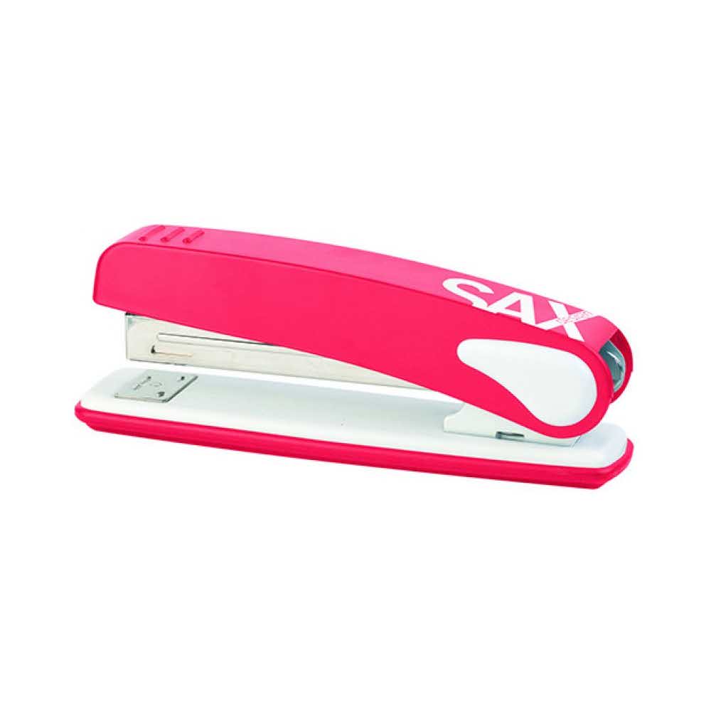 artykuły biurowe 4 alibiuro.pl Zszywacz SAXDesign 249 paperbox zszywa do 25 kartek czerwony 11
