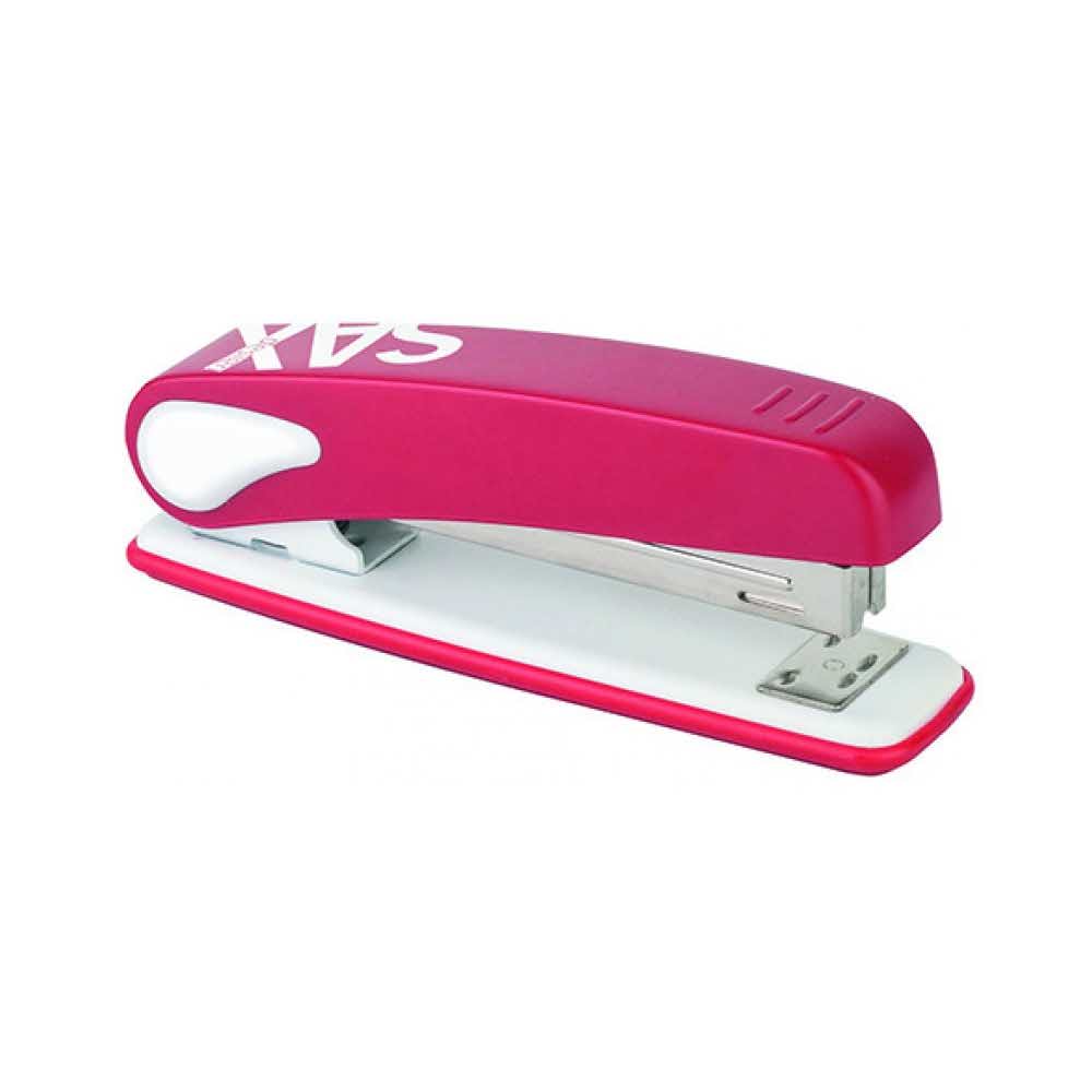 artykuły biurowe 4 alibiuro.pl Zszywacz SAXDesign 249 paperbox zszywa do 25 kartek czerwony 14