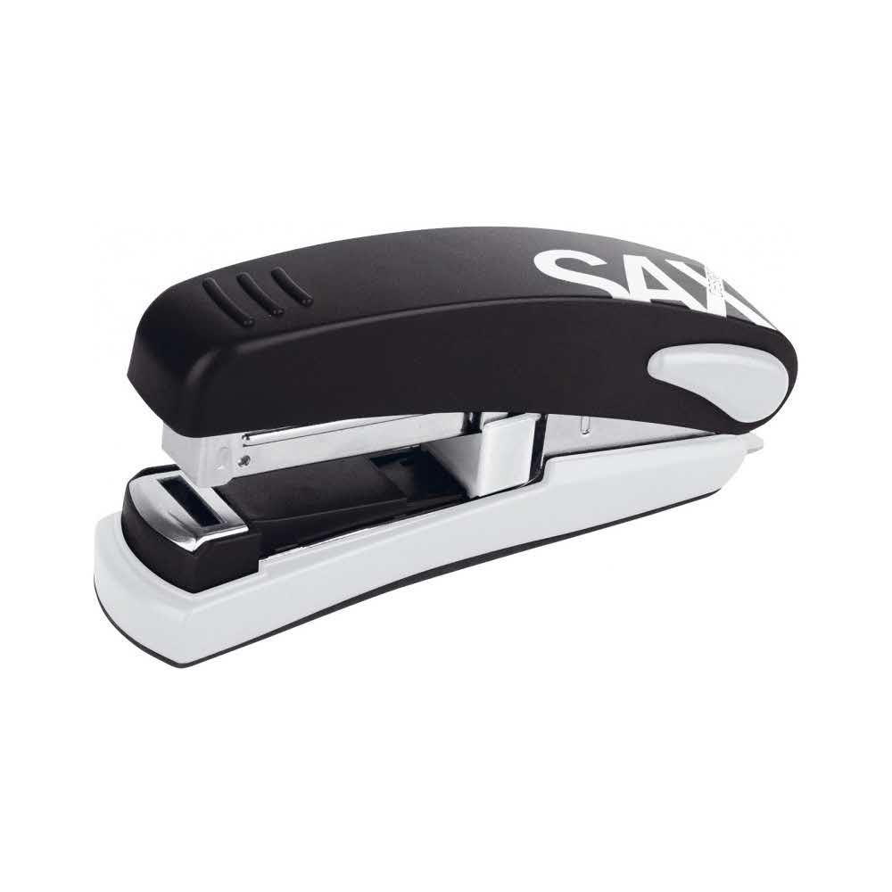 artykuły biurowe 4 alibiuro.pl Zszywacz SAXDesign 539 zszywa do 30 kartek na płasko czarny 65