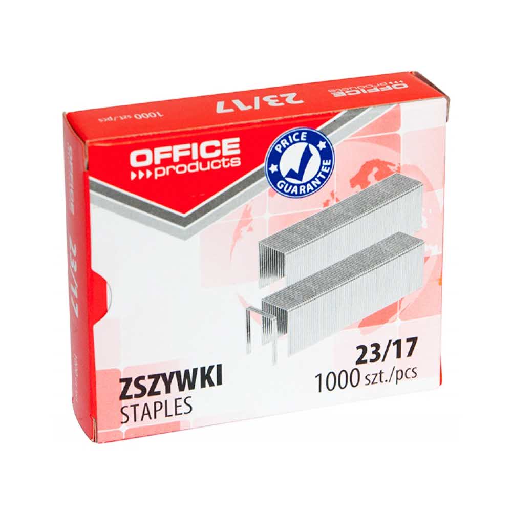 artykuły biurowe 4 alibiuro.pl Zszywki OFFICE PRODUCTS 23 17 1000szt. 76
