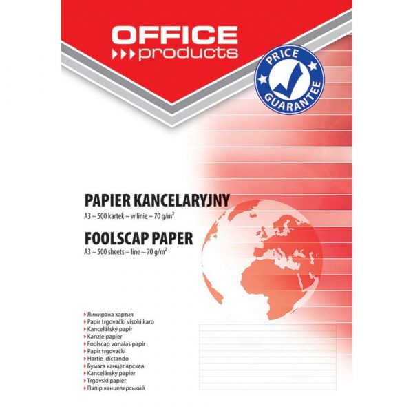 artykuły papiernicze 4 alibiuro.pl Papier kancelaryjny OFFICE PRODUCTS w linie A3 500ark. 69