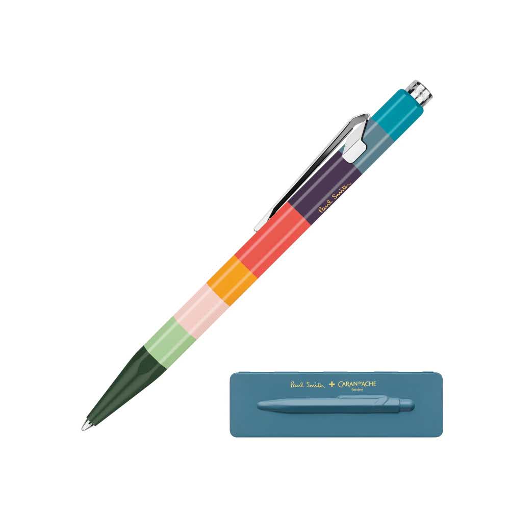 artykuły piśmiennicze 4 alibiuro.pl Długopis CARAN D Inch ACHE 849 Paul Smith 3 Petrol Blue M w pudełku niebieski 1