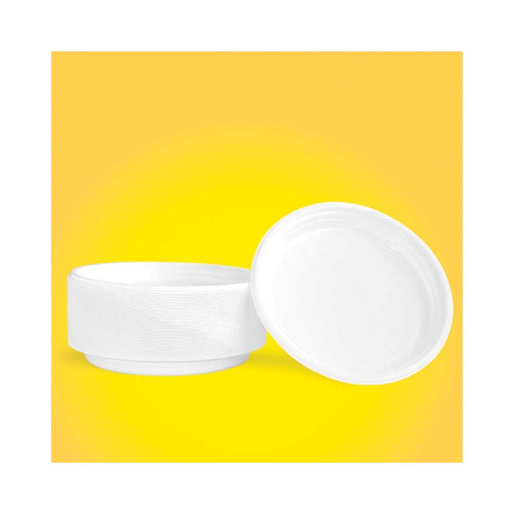 artykuły spożywcze 4 alibiuro.pl Talerz plastikowy OFFICE PRODUCTS śr. 22cm 100 szt. biały 37