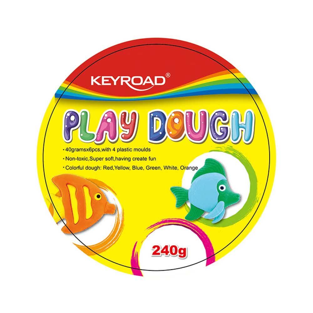 artykuły szkolne 4 alibiuro.pl Ciastolina KEYROAD 6szt. z foremkami mix kolorów 4