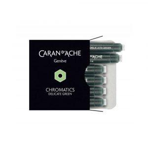 atramenty 4 alibiuro.pl Naboje CARAN D Inch ACHE Chromatics Delicate Green 6szt. jasnozielone 4