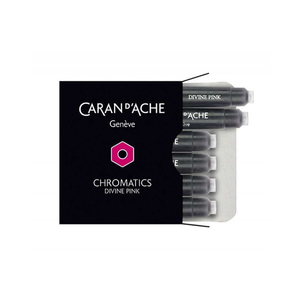atramenty 4 alibiuro.pl Naboje CARAN D Inch ACHE Chromatics Divine Pink 6szt. różowe 18